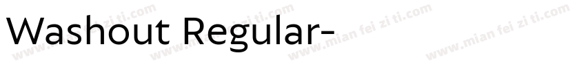 Washout Regular字体转换